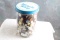 Old Half Gallon Ball Jar full of antique and vintage sewing buttons