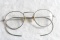 Antique SILVALINE Eyeglasses Spectacles Rare Ovoid Shape