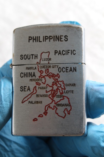 Vintage Military Phillipines Souvenir Lighter  KONWAL Brand