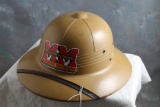 Vintage Pith Hat with Minneapolis Moline Decal Good Condition with Insert