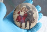 Vintage Victorian Children Pocket Mirror 3