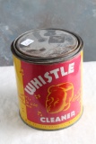 Old WHISTLE Advertising Cleaner Can 5