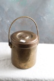 Vintage LAKHI Heavy Brass Bucket Twin Brand 5 1/4