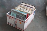 Lot of Over 100 Vintage 45 rpm Phonograph Records, 1950's, 1960's, 1970's, 1980s