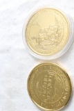 2 1998-1999 Grand Casina Mille Lacs & Hinckley Collector Coins