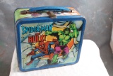 1980 Aladdin CAPTAIN AMERICA SPIDERMAN and HULK Metal Lunchbox