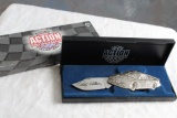 1998 Silver Rusty Wallace Collector Knife CAR #2 Handle NASCAR Ltd. Edition