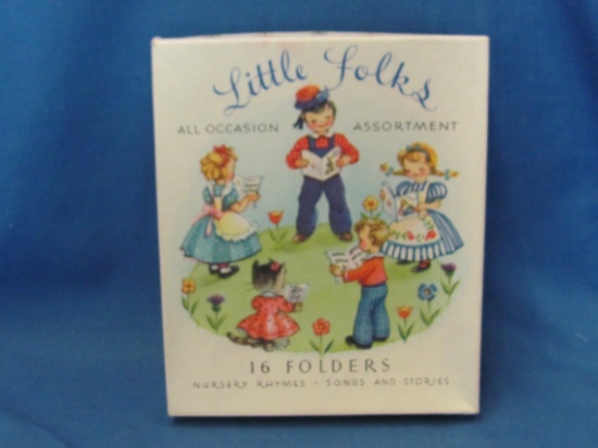 Little Folks Nursery Rhymes Booklets (11) & Envelopes – Original Box – As Shown