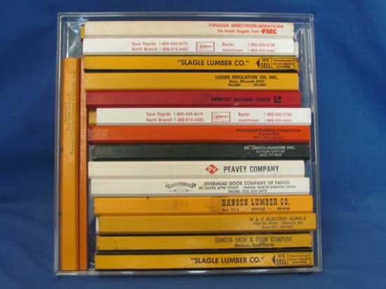 Carpenter Pencils (30) With Advertisement – Unused – As Shown