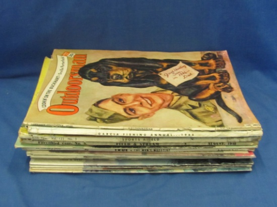 1940's – 1960's Hunting & Fishing Magazines (18) – As Shown