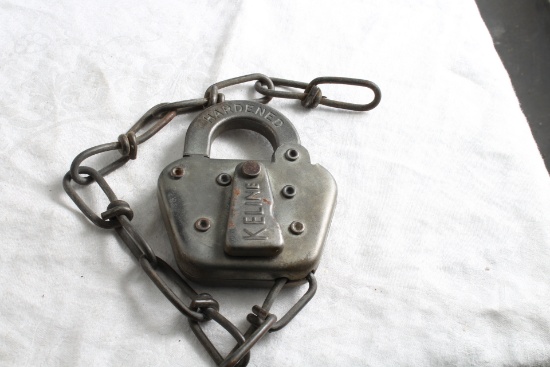 Antique Soo Line Railroad Padlock No Key Keline Elkhart Indiana