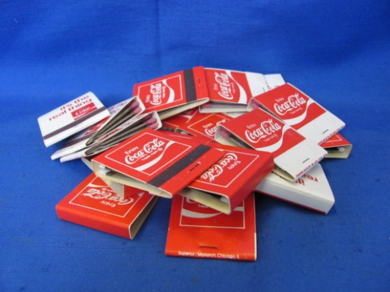 Coca Cola Matchbooks (20) – 2 Different Styles – 10 Each – Unused – As Shown