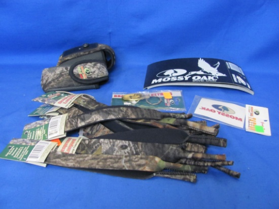 Mossy Oak Items – Key Chain – Knife Holders – Decals & Neoprene Lanyard