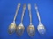 4 Silverplate Spoons – Presidential Series by Wm Rogers – John Adams- George Washington