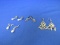 Lot Of 4 Dangling Earrings Vintage Looking – Please Consult Pictures For Condition & Assortment -
