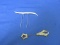 Mixed Lot Of 2 Costume Jewelry (1) Screw Type Hat Pin (Missing Some Stones) & (1) Hair Pin -