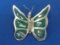 Butterfly Pin – Sterling Silver – Made in Mexico – About 1 1/2” - Weight is 7.6 grams