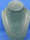 Gold over Sterling Silver 20” Chain – Weight is 6.0 grams