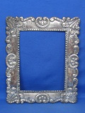 Beautiful Sterling Silver Frame Shell Piece – Outer measurements are 14” x 11 1/2” - Marked