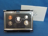 1996 US Mint Premier Silver Proof Set – Half dollar, Quarter & Dime are made of Coin Silver