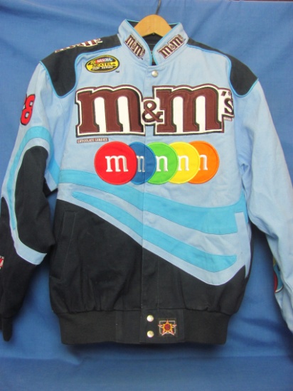 Nice Nascar M&M's Jacket – Men's Size Small – Body is 100% Cotton but heavyweight