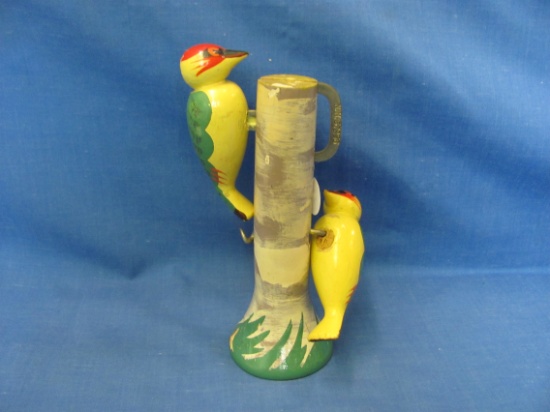 Woodpecker Bottle Opener & Cork Screw With Tree Stand – 6 1/2” T