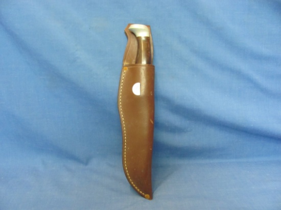 Cutco #1763 Fishing Knife With Leather Sheath – 9 7/8” L