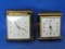 2 Travel Alarm Clocks – Phinny-Walker made in Germany – Equity made in Taiwan