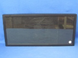 Hang-able Display Case – Black Wood Frame – Black Fabric Inside – 20 3/4” x 9 3/4”