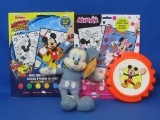 Mickey Mouse: 2 Paint Your Own Posters Sets – Stuffed Toy – Plastic Tambourine