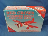 Red Crown Gasoline Die Cast Airplane Bank – In Box