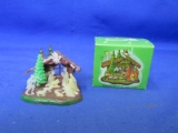 Vintage Christmas Glow In The Dark Nativity Scene Ornament In Original Box – Consult Pictures -