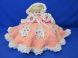 Crocheted Doll Bed Pillow – Very Cute Item – Please Consult Pictures -