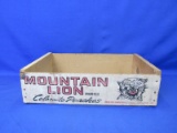 Mountain Lion Brand Colorado Peaches Fruit Crate – Please Consult Pictures -