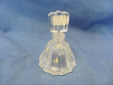 Occupied Japan Glass Perfume Bottle With Glass Stopper – 3 1/8” T