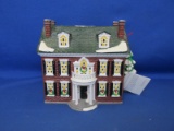 Dept 56 The Original Snow Village “Federal House” 10 ½”L x 7 ½”W x 8”H – No Light & Ornaments -