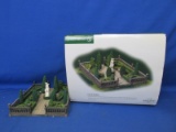 Dept 56 The Heritage Village Accessory “Formal Gardens” - Consult Pictures Trees Are Removable -