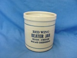 Red Wing Stoneware Beater Jar – 5 3/8” T – 4 7/8” D