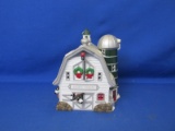 Dept 56 Original Snow Village “Dairy Barn” - No Light & Missing Weathervane 8½”Lx7½”Wx8½”H