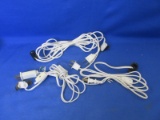Lot Of 4 Light Cords (3) Used & (1) New – All Tested & Works – Please Consult Pictures -