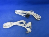 Lot Of 2 Light Cords (1) Used & (1) New – All Tested & Works – Please Consult Pictures -