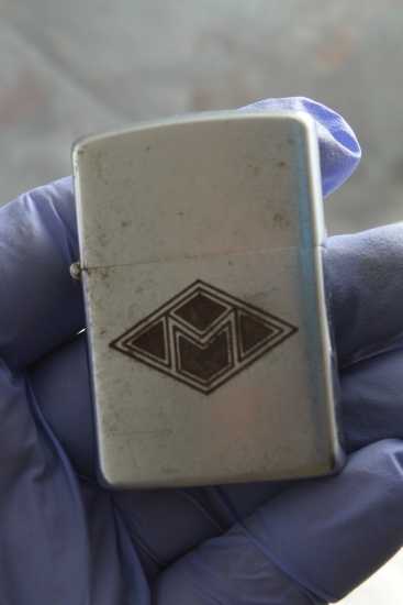 1940's Zippo Advertising Lighter with M logo Patent #2032695