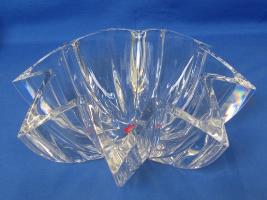 Star Shaped Lead Crystal Bowl by Cristal D'Arques – Made in France – 12” in diameter