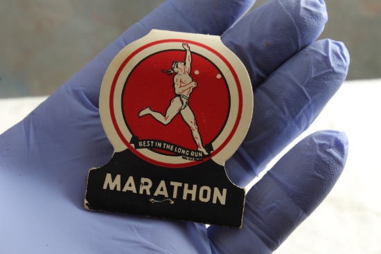 Vintage MARATHON Gas Advertising Matchbook Unused