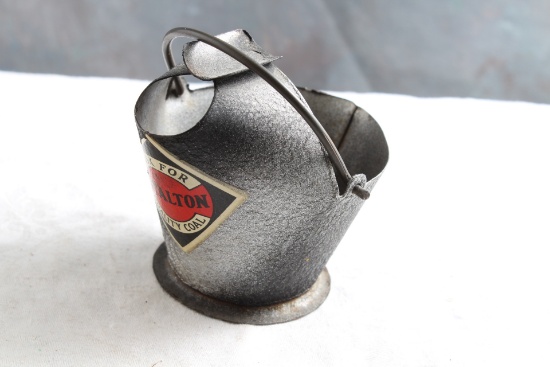 Vintage Advertising Miniature Coal Scuttle Ashtray ROYALTON COAL