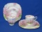 2 Royal Albert Bone China Blossom Time Cup, Saucer & Plate Sets – Cups are Hampton Shape