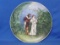 Large Early Haviland Plate with Hand Painted Courting Scene – 13 1/4” in diameter