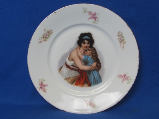 Vintage Rosenthal Porcelain Plate – Transfer of Woman & Girl – Made in Kronach, Germany