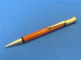 Parker Duofold Mechanical Pencil – Orange – Gold Plate – Patent Date 1916
