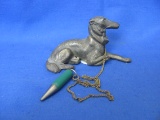 Metal Dog With Miniature Mechanical Pencil – Made in Japan